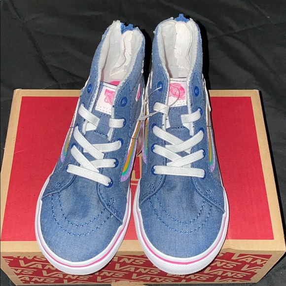 Vans Sk8-Hi Zip Rainbow Shoes Toddler Girls US 10 - Picture 2 of 8
